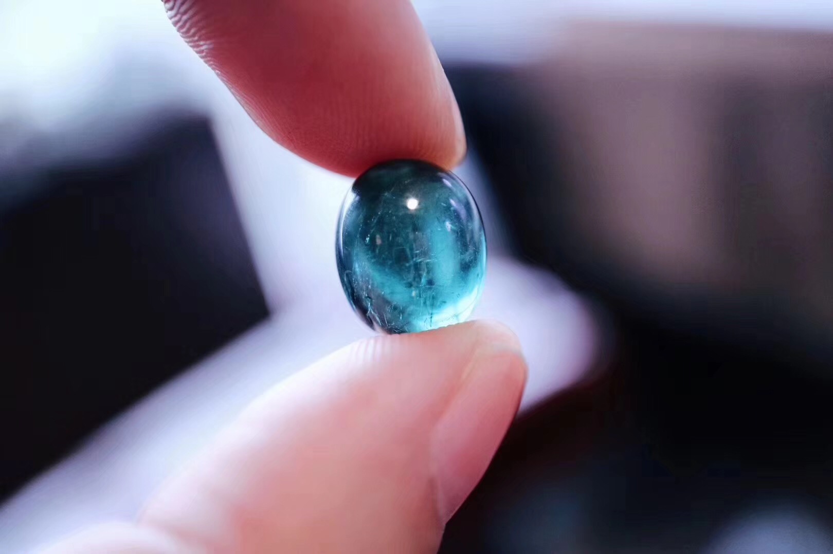 【菩心-蓝碧玺星空91戒】射手座的浪漫星空蓝碧玺戒