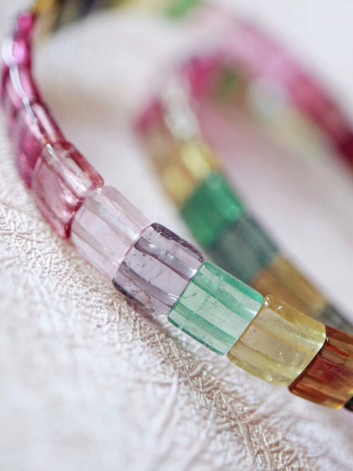 彩虹碧玺 【彩虹碧玺】愿有心人往后岁月五彩缤纷、绚烂至极-菩心晶舍