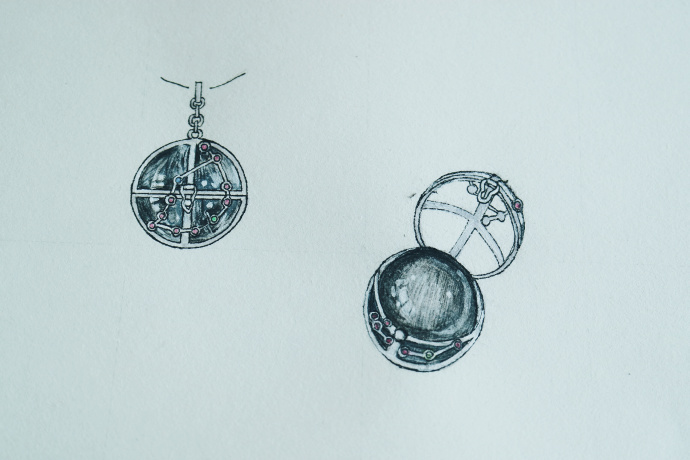 黑钛晶星座“香囊盒”