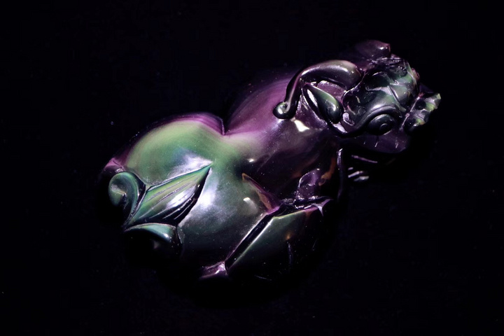 极品黑曜石貔貅摆件