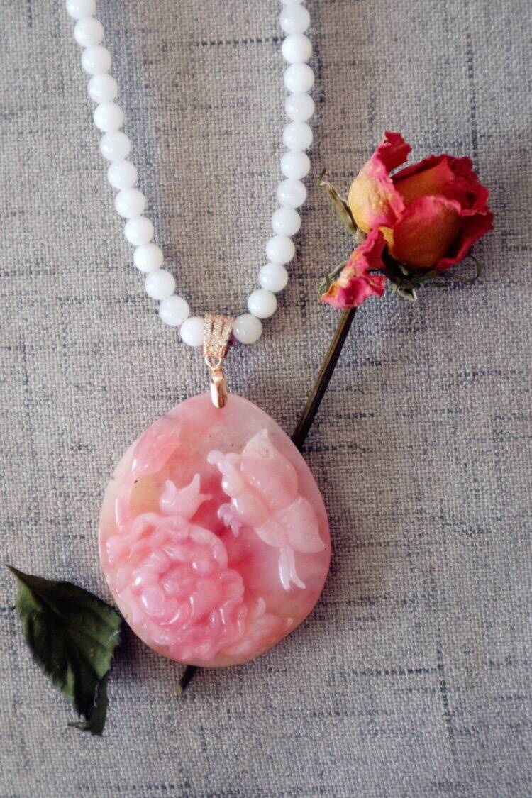 幸运之石粉欧泊,锦鲤上身