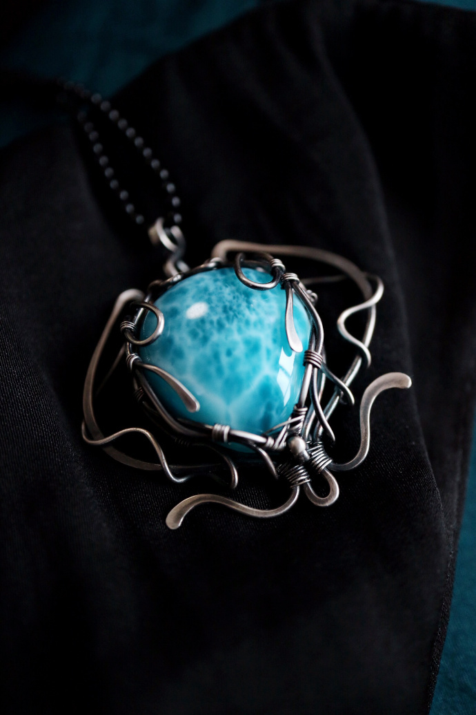 海纹石|999纯银手作