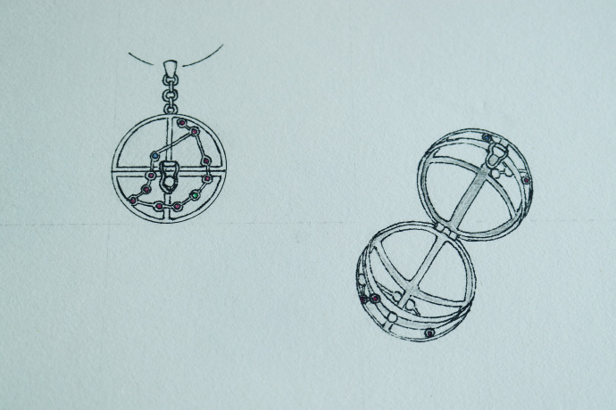 黑钛晶星座“香囊盒”