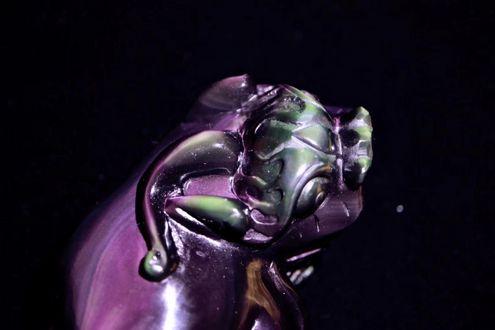 极品黑曜石貔貅摆件