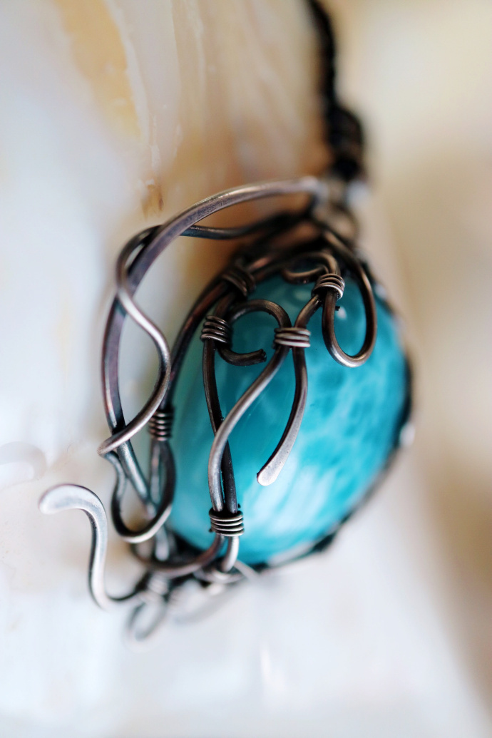 海纹石|999纯银手作