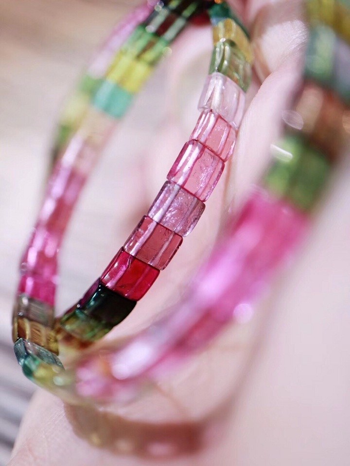 彩虹碧玺 【彩虹碧玺】愿有心人往后岁月五彩缤纷、绚烂至极-菩心晶舍