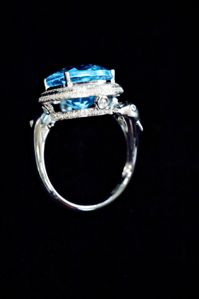 托帕石 | 白金钻戒