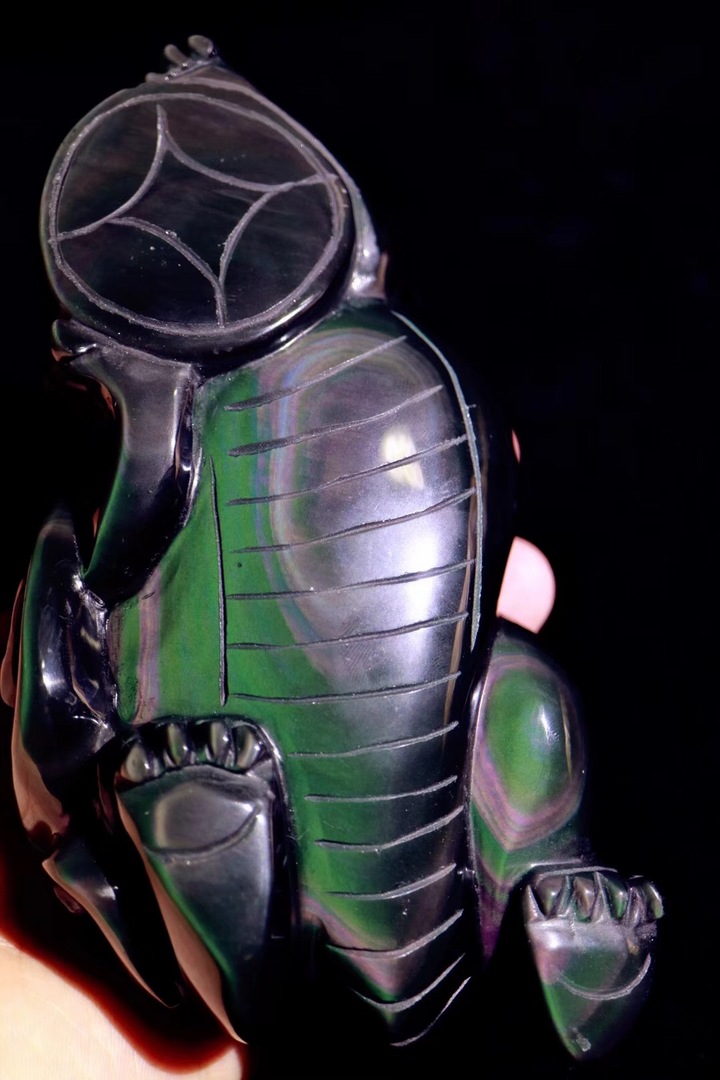 极品黑曜石貔貅摆件