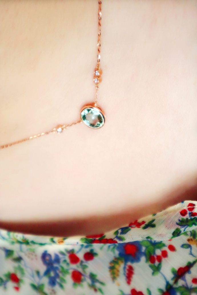 碧玺|星空款锁骨链