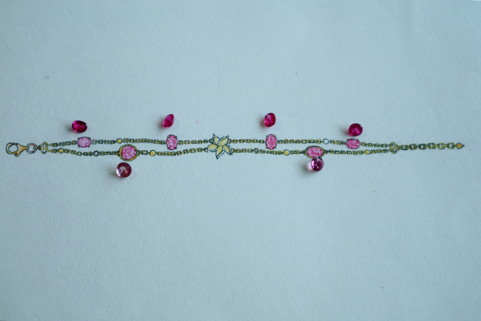 碧玺手链设计稿