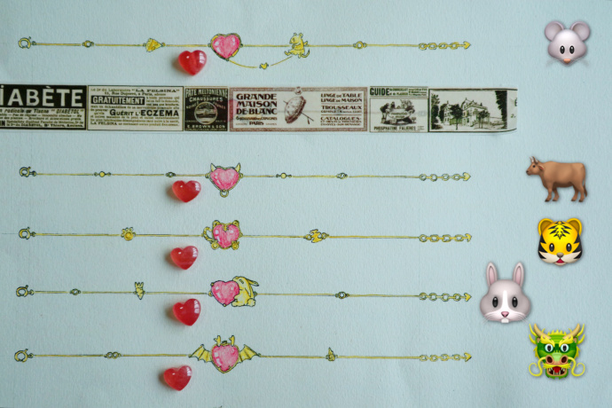 红纹石手链设计图