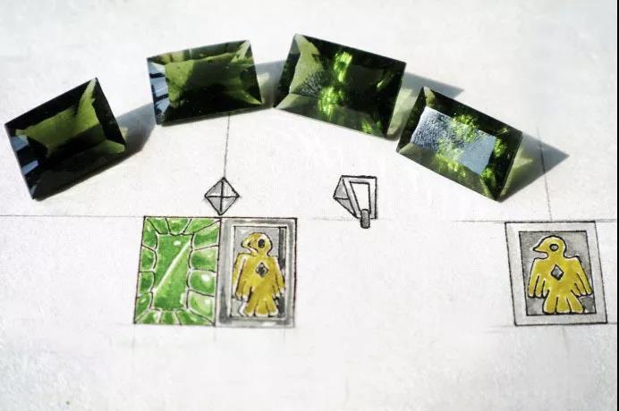 捷克陨石纯银款金字塔项链设计稿 菩心近期的设计款单品以及设计图展示-菩心晶舍