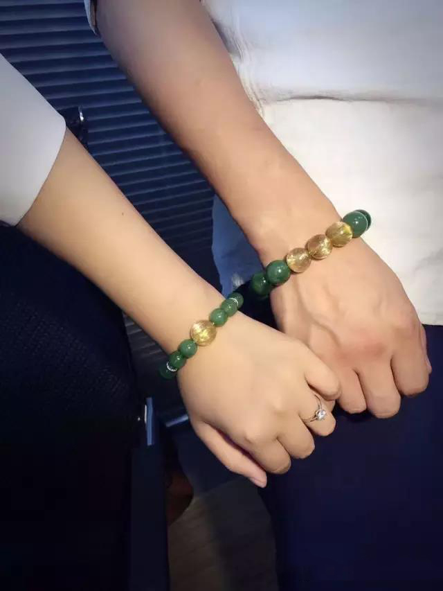 情侣款碧玉,配钛晶 要是有点儿抑郁,那该戴什么水晶好呢?-菩心晶舍