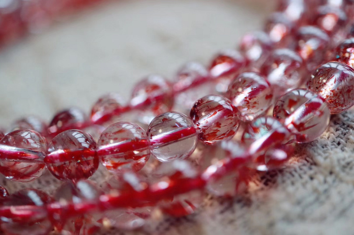 【菩心 | 超七金草莓晶】金草莓晶也是超七水晶里的一种-菩心晶舍
