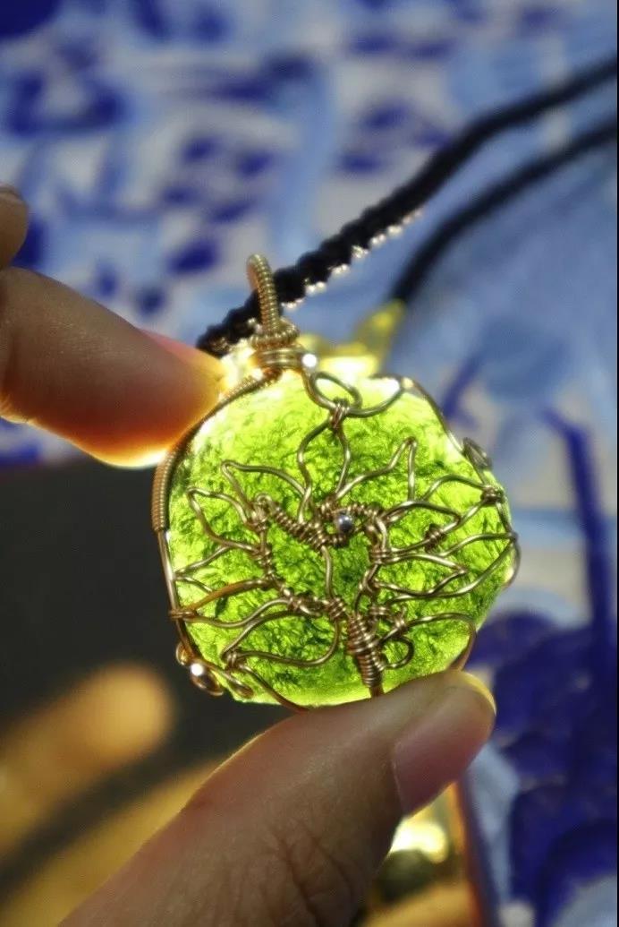 菩心晶舍捷克陨石绕线设计