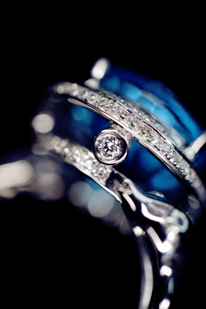 托帕石 | 白金钻戒