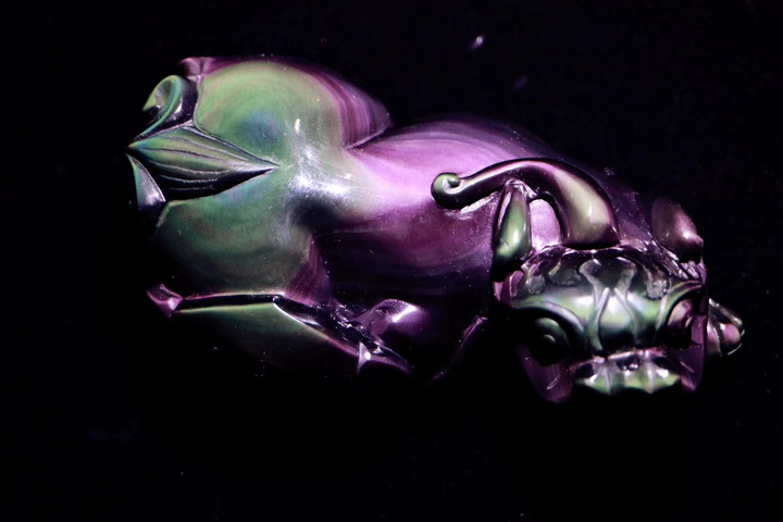 极品黑曜石貔貅摆件