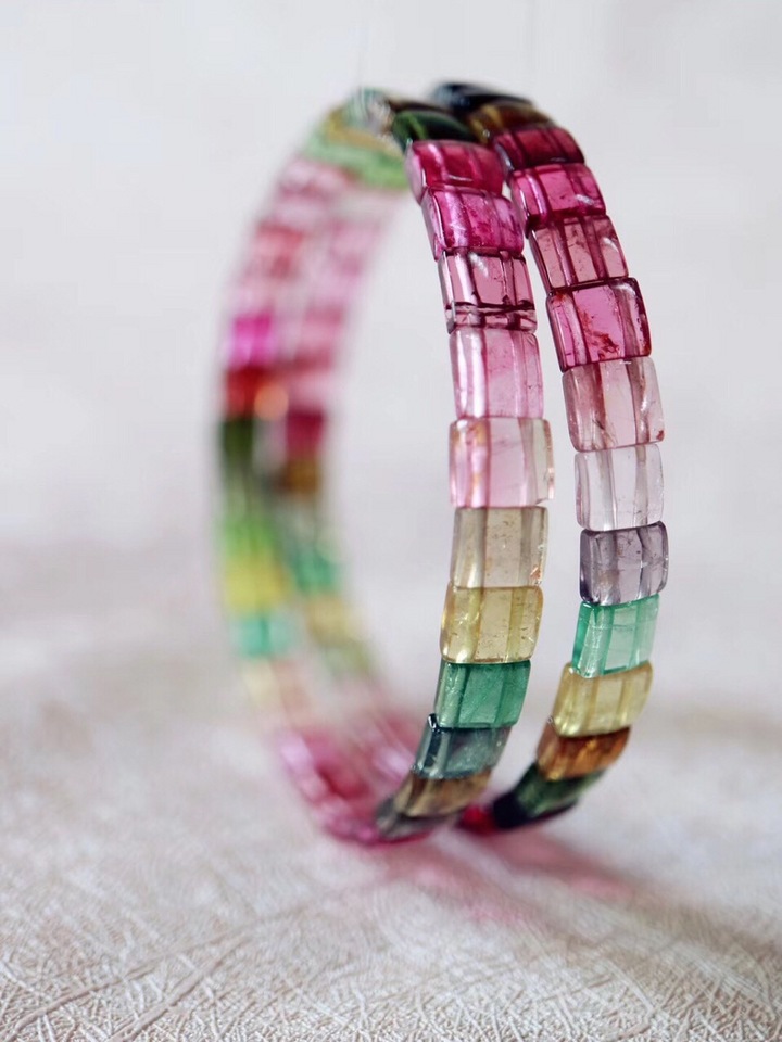 彩虹碧玺 【彩虹碧玺】愿有心人往后岁月五彩缤纷、绚烂至极-菩心晶舍