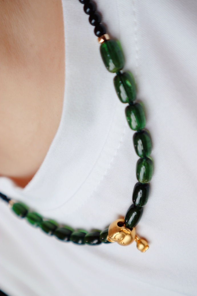 【绿碧玺|24k】凑一条绿碧玺甚为难得