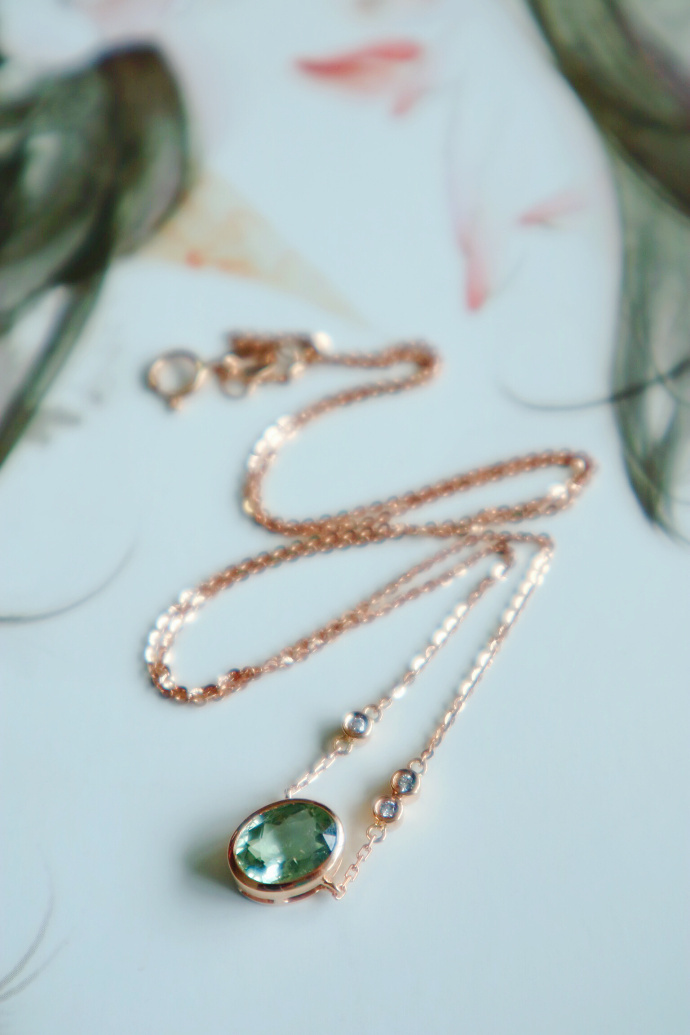 碧玺|星空款锁骨链