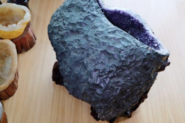 【收藏级乌拉圭紫晶洞】神性俱足的一块紫晶洞大摆件-菩心晶舍