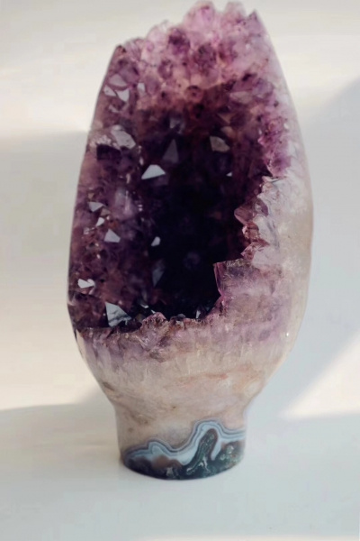 【紫晶摆件】紫晶洞是最常见的消磁、改善风水摆件-菩心晶舍