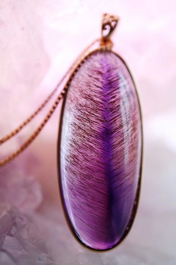 【菩心-超七紫发晶】可助佩戴者拥有更多的灵感-菩心晶舍