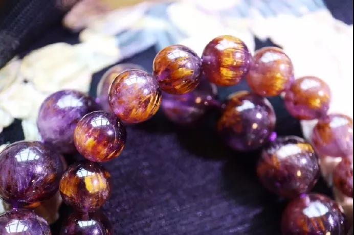 顶级紫钛晶手链