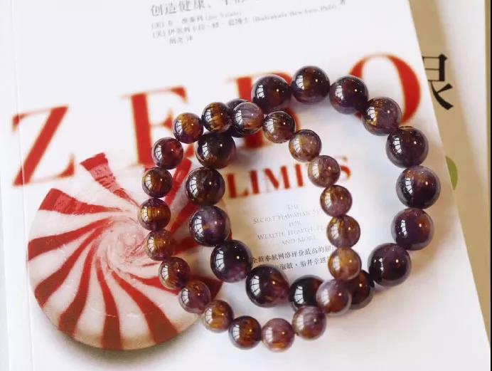 顶级紫钛晶手链