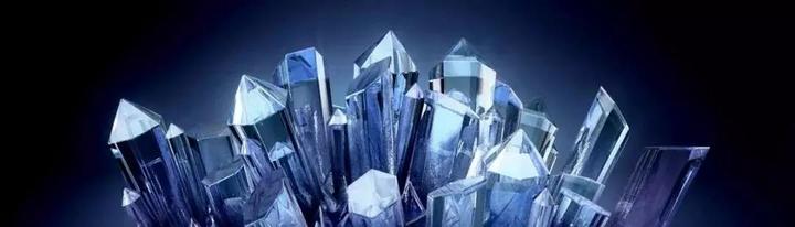 Blue-colored Crystal