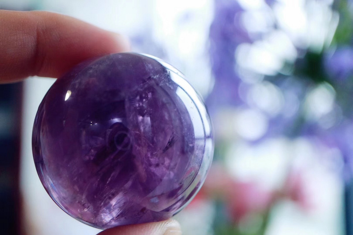 【菩心 | 紫晶球】紫水晶球代表高层次的爱意-菩心晶舍