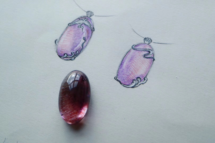 【紫发晶】仙气袅袅的灵魂系紫发晶配得上独一无二的设计-菩心晶舍