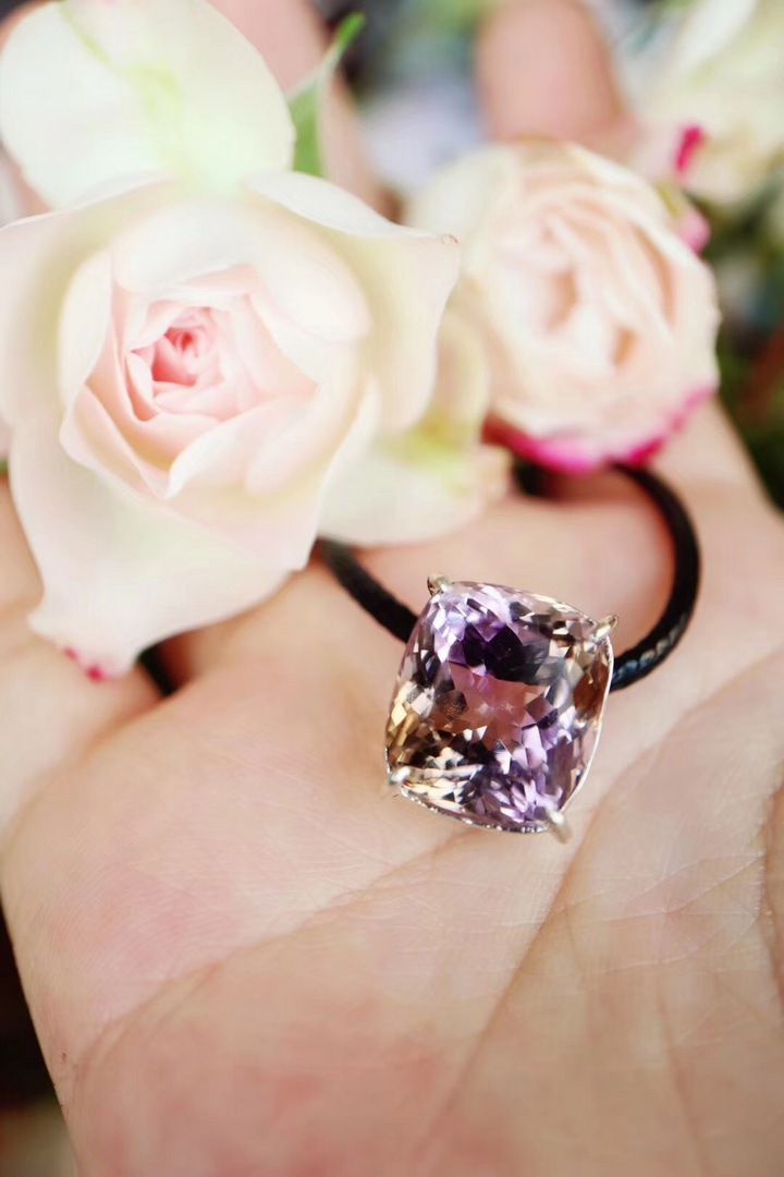 【紫黄晶】这么美的紫黄晶，适合心里最美丽的人~-菩心晶舍