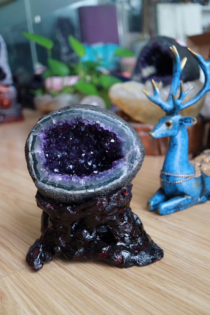 【乌拉圭紫晶洞】小小紫晶洞，大大滴能量～-菩心晶舍