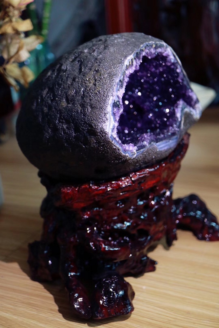 【紫晶洞】海​洋风系列的紫晶洞，浑然天​成的​“贝壳”好可爱-菩心晶舍