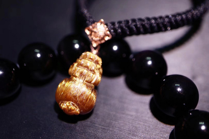 【铜发​晶貔​貅】小​而精美的顺​铜​发晶貔​貅​手绳，招财​进​宝-菩心晶舍