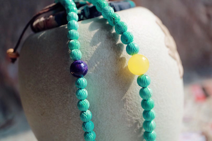 原矿高瓷绿松石 【原矿高瓷绿松石】如玉之心,养似玉之人~~-菩心晶舍