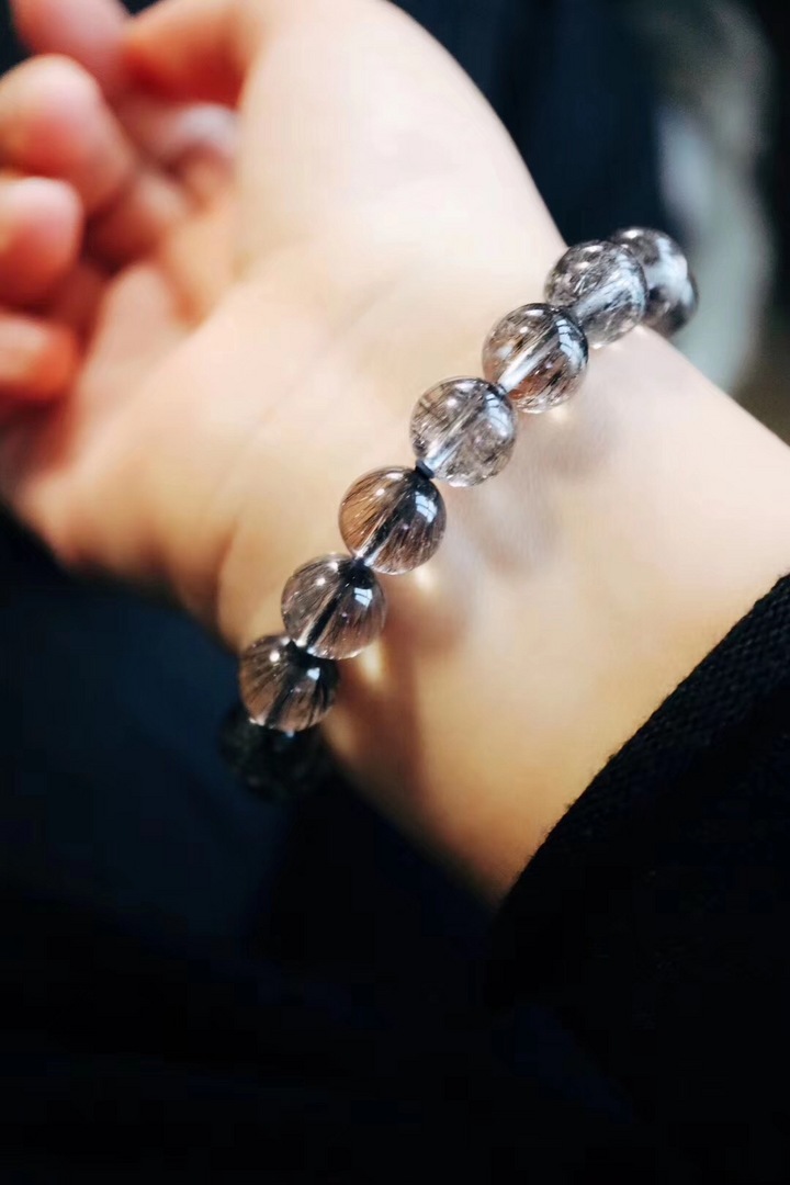 黑发晶​&月光石