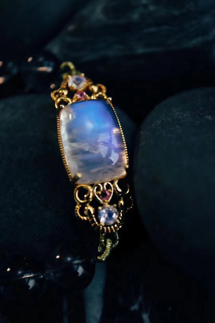 黑发晶&月光石 【黑发晶&月光石】夜深了……我们看到了月光-菩心晶舍