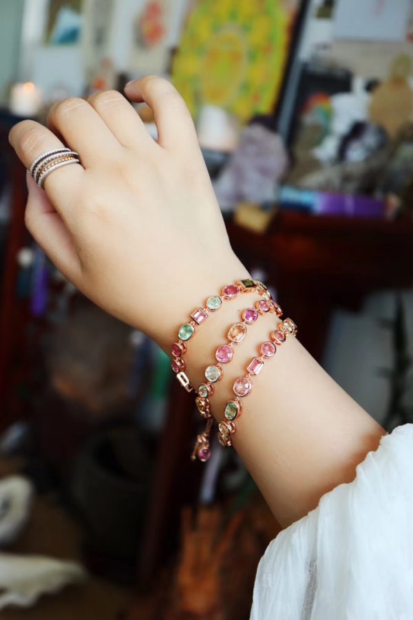 为什么说这款梦幻彩虹碧玺脚链手链小仙女们一定要收呢?-菩心晶舍