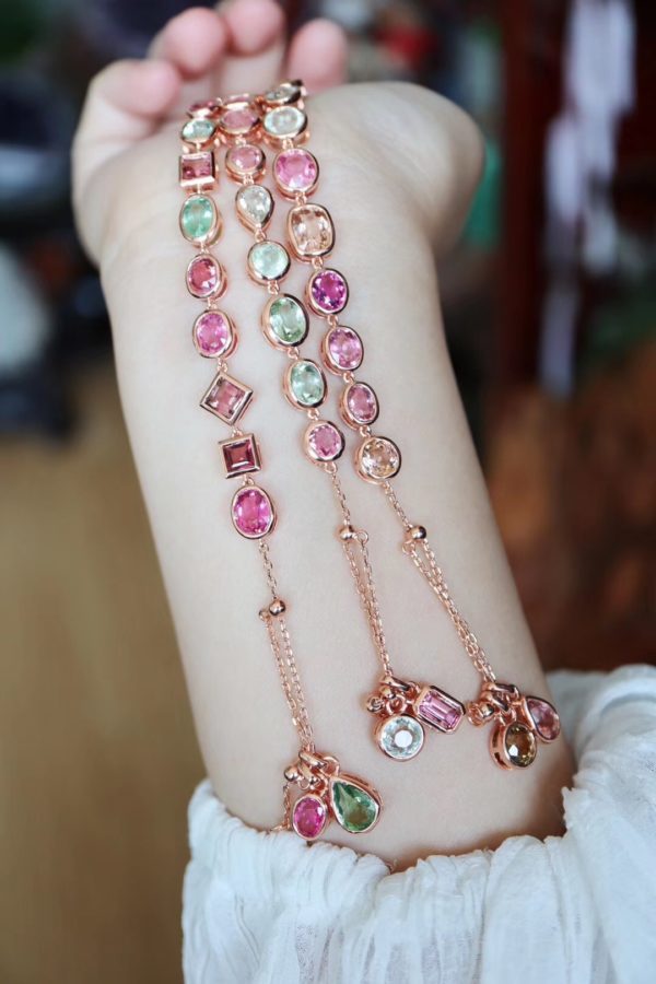 为什么说这款梦幻彩虹碧玺脚链手链小仙女们一定要收呢？-菩心晶舍
