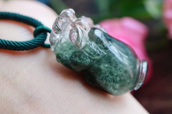 买了绿幽灵貔貅吊坠需要注意什么?-菩心晶舍