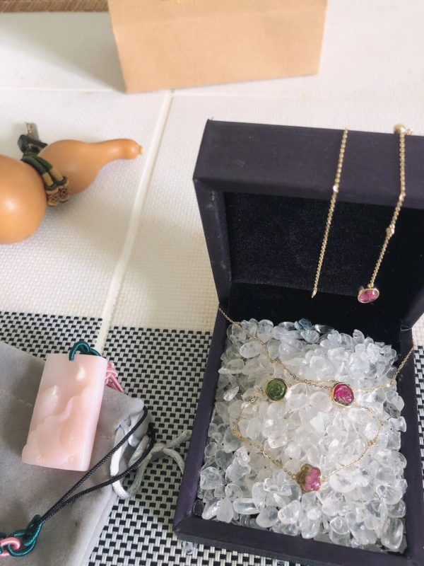 【客户返图】菩心的碧玺手链历尽千辛,终于到了主人身边-菩心晶舍