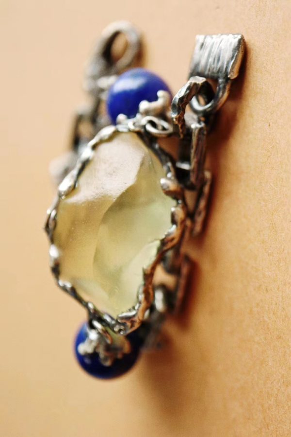 利比亚黄金陨石和帝王青金石潮搭手链,腕上必备神器!-菩心晶舍