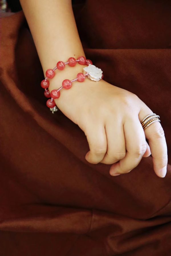 红纹石搭配月光石,好看吗?-菩心晶舍