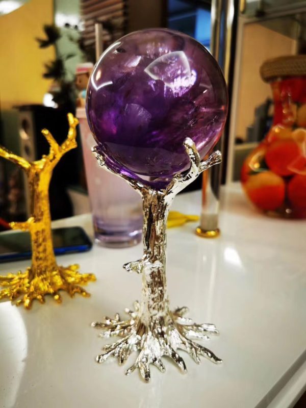 【客户返图】紫水晶球，有求必应，家里球球多风水自然佳！-菩心晶舍