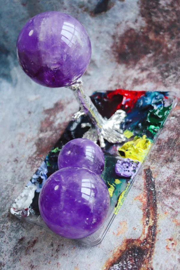 紫水晶球风水摆件的作用和寓意-菩心晶舍