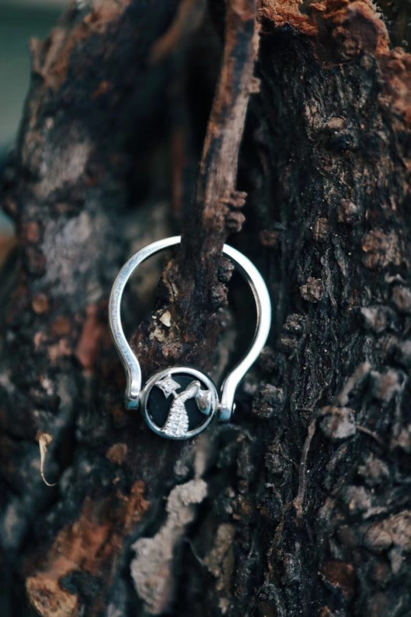 水瓶座小姐姐定制的12星座斑彩石戒指,双面可戴。-菩心晶舍