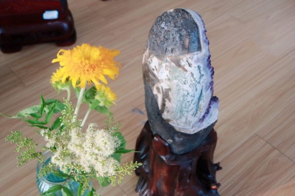 极品乌拉圭紫晶簇,难得孤品,谁见谁爱快收!-菩心晶舍