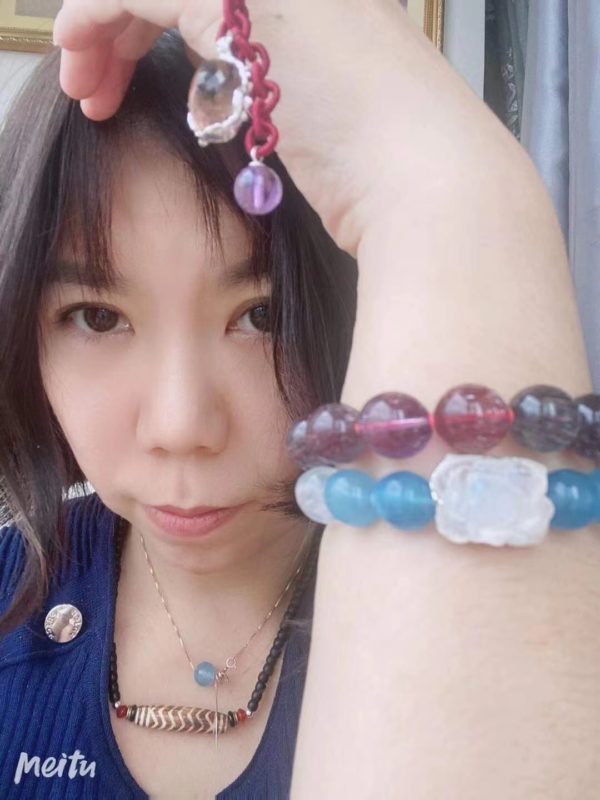 【客户返图】超七紫发晶、海蓝宝,大佬来给我返图-菩心晶舍